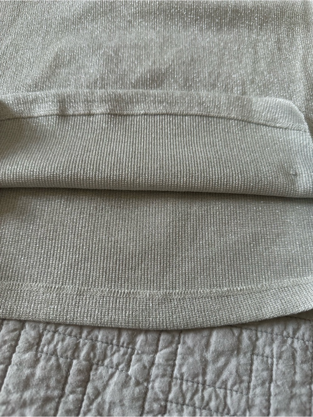 Light Gray Ribbed Tank Top - - Picture 8 of 8